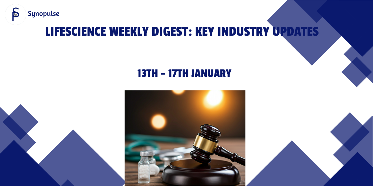 LifeScience Weekly Digest: Key Industry Updates (13th – 17th January) 
