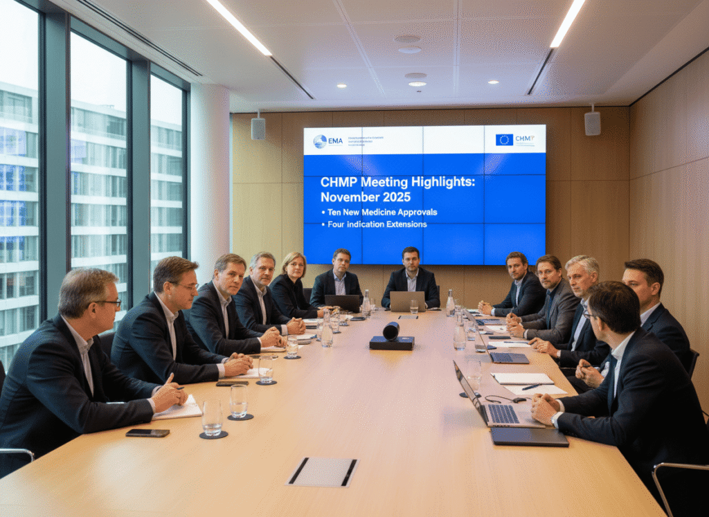 EMA, CHMP NOVEMBER 2025 MEETING: TEN NEW APPROVALS, FOUR INDICATION ...