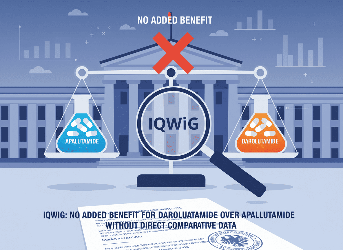 IQWiG No Added Benefit for Darolutamide Over Apalutamide Without Direct Comparative Data