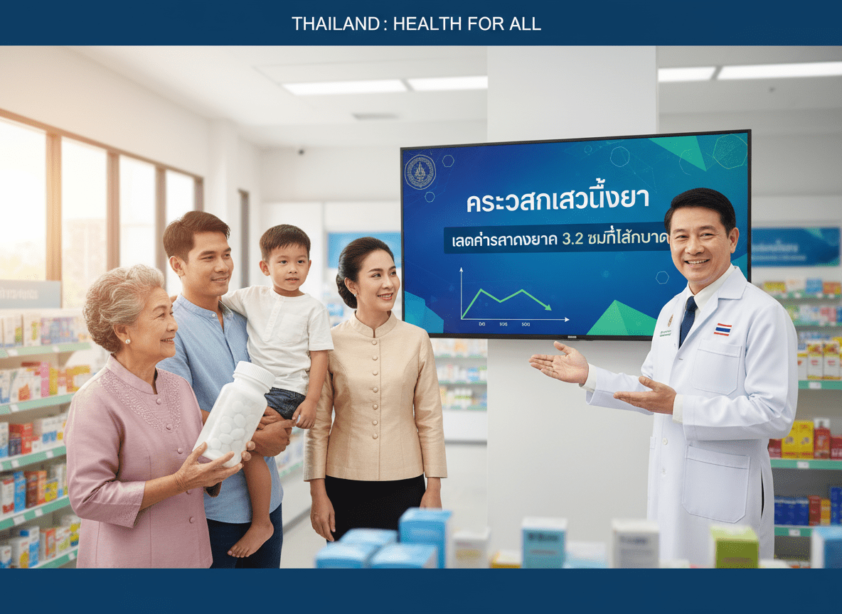 Thailand launches drug access program to slash household medical bills by 32B baht