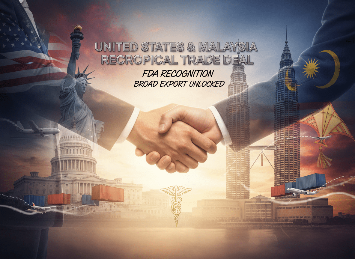 United States and Malaysia Reciprocal Trade Deal Unlocks FDA Recognition and Broad Export