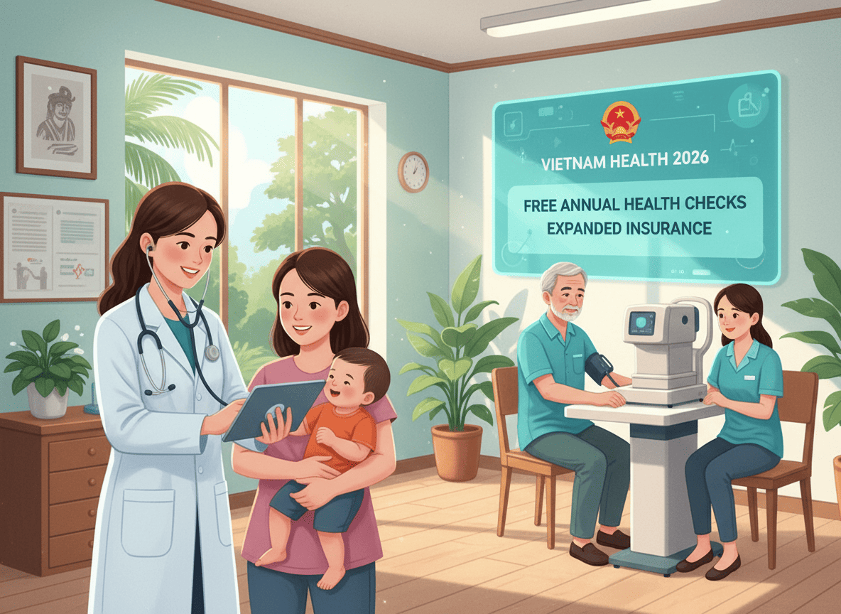 Vietnam Targets 2026 Rollout of Free Annual Health Checks and Expanded Insurance Coverage
