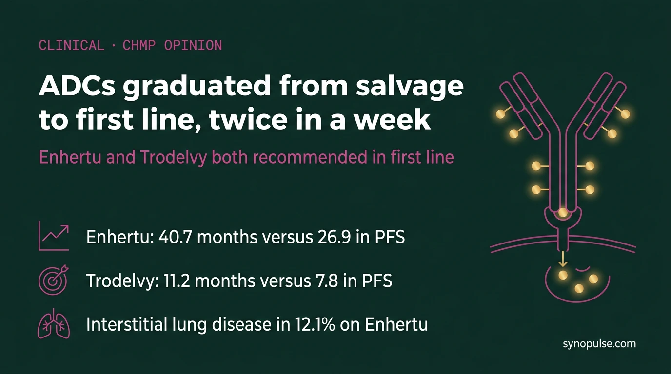 ADCs Graduated From Salvage to First Line, Twice in a Week