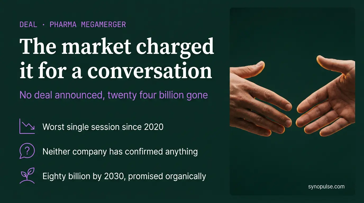 AstraZeneca Announced Nothing. The Market Charged It $24bn Anyway.