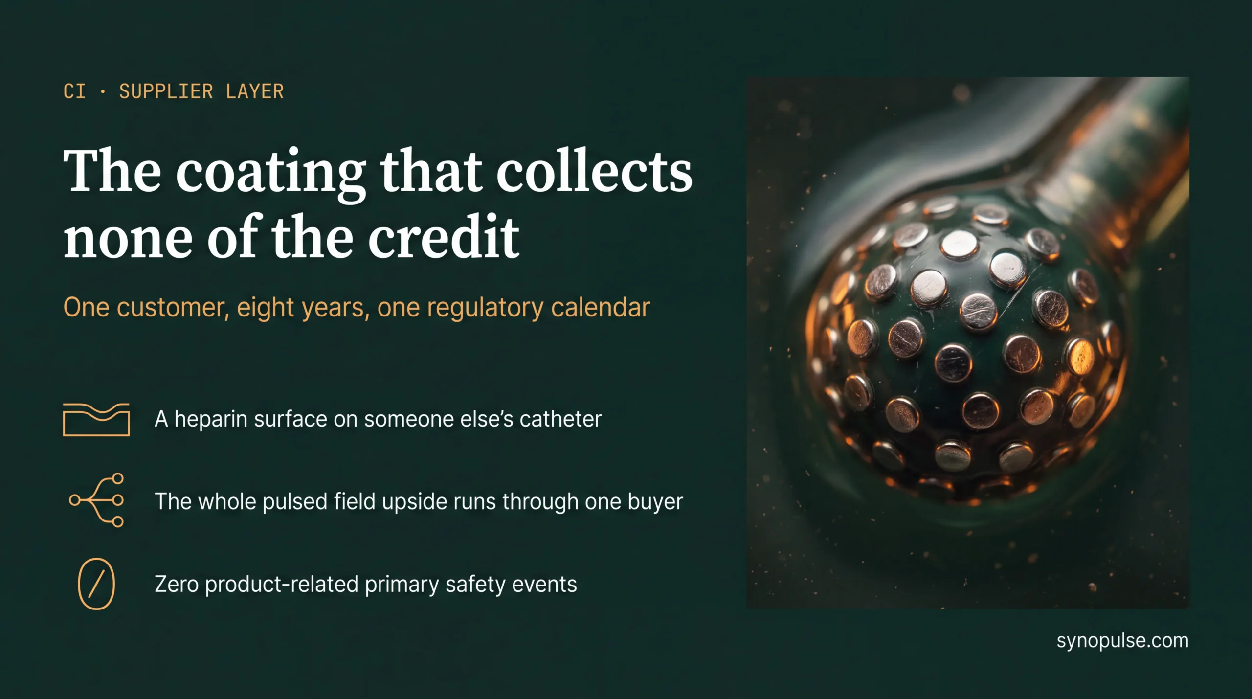 Corline's Whole Pulsed Field Upside Depends on One Customer's Regulatory Calendar