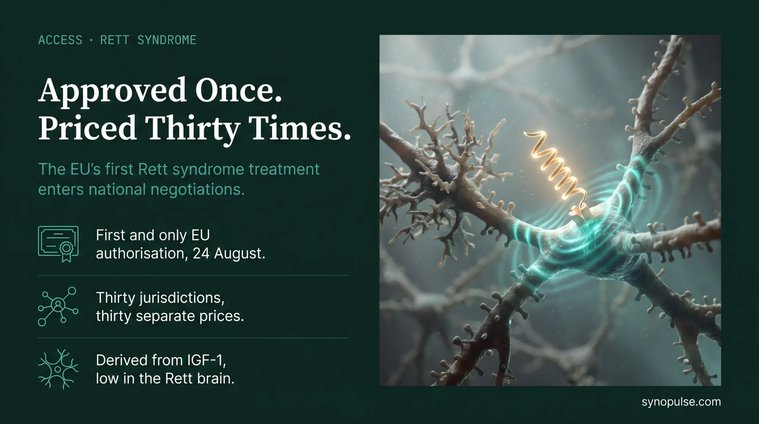 Rett Syndrome Gets Its First EU Treatment. Thirty Pricing Negotiations Start Now.