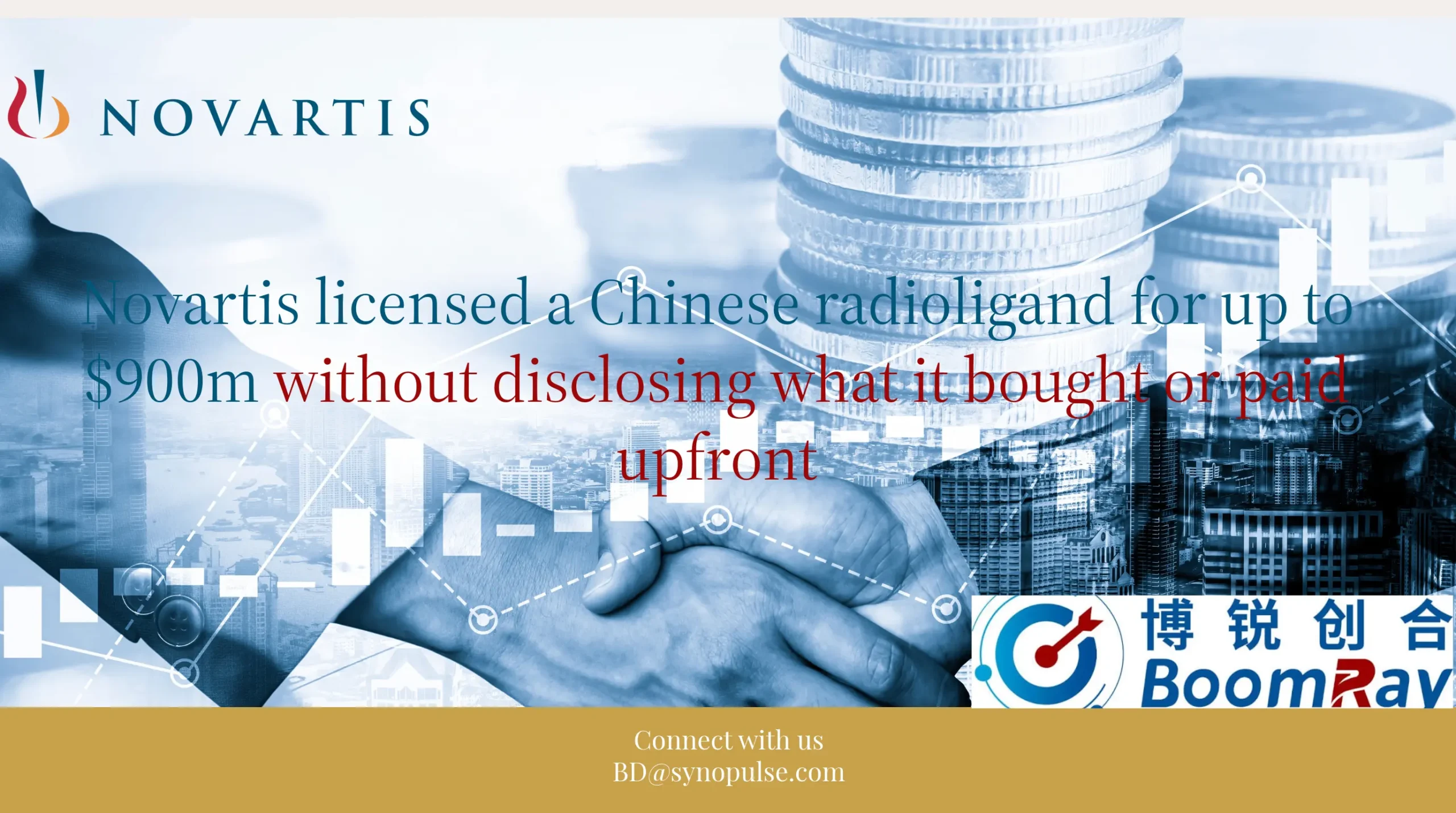 Novartis's $900 Million BoomRay Licence Names No Target, No Isotope and No Upfront