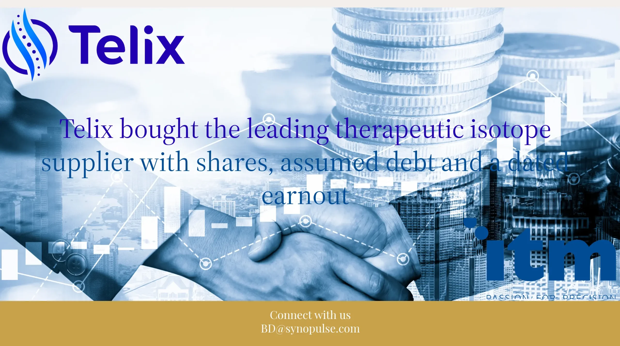 Telix Is Paying $1.65 Billion for ITM Without Handing the Sellers Any Cash at Closing