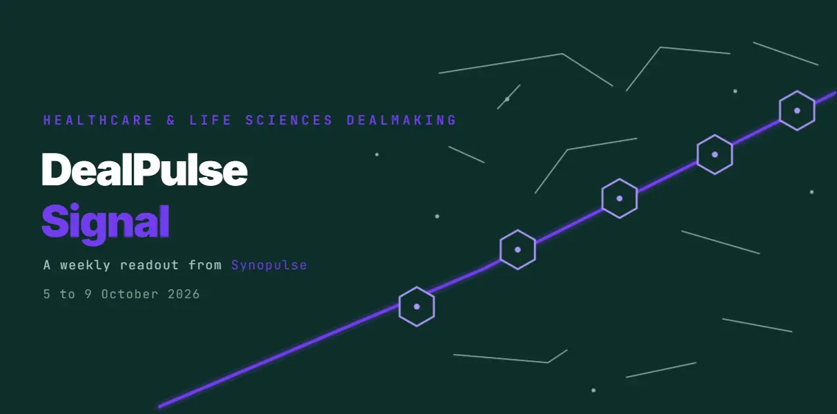 DealPulse Signal Wk 41: McKesson Bought Into Home Infusion and Shionogi Bought the Next Label