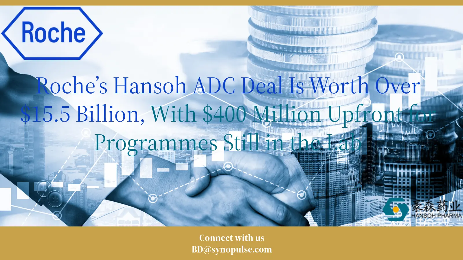 Roche’s Hansoh ADC Deal Is Worth Over $15.5 Billion, With $400 Million Upfront for Programmes Still in the Lab