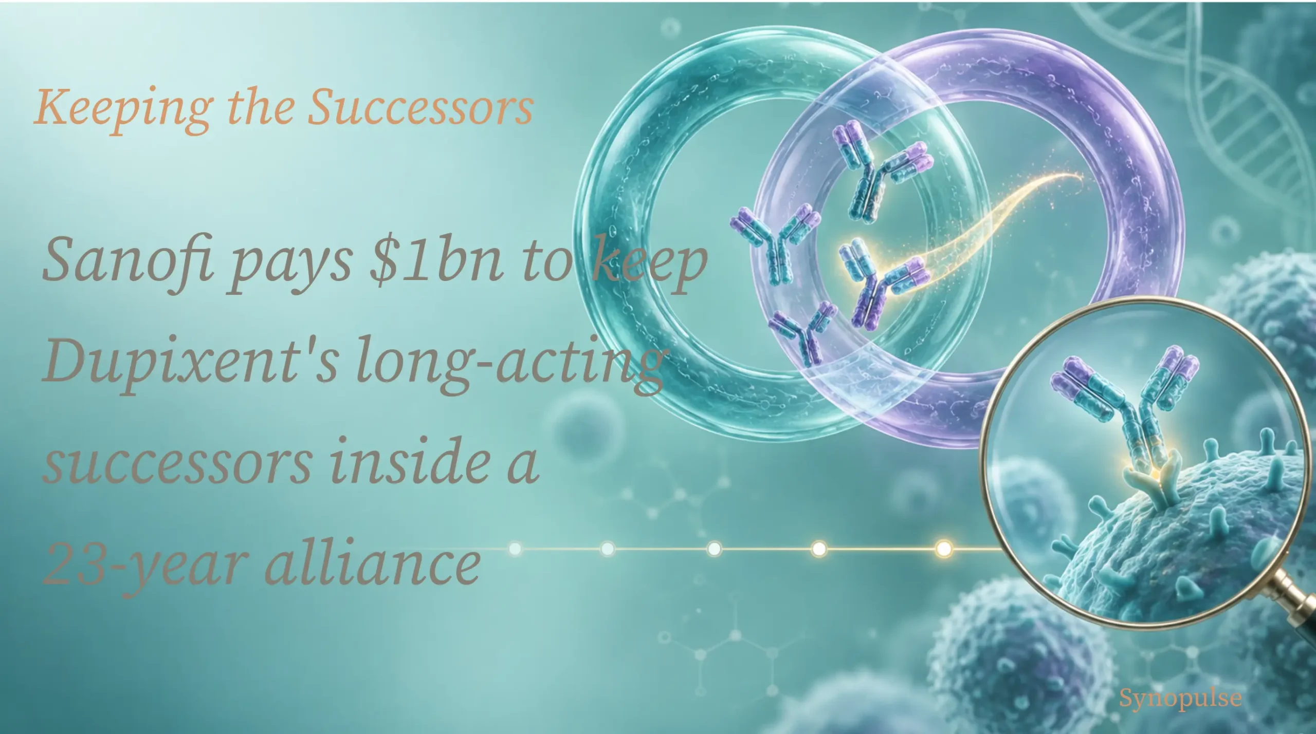 Sanofi Pays Regeneron $1 Billion to Keep Dupixent's Successors Inside a 23-Year Alliance